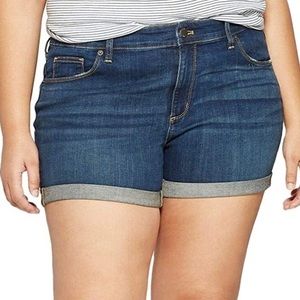 Universal Thread Roll Cuff Jean Midi Shorts
